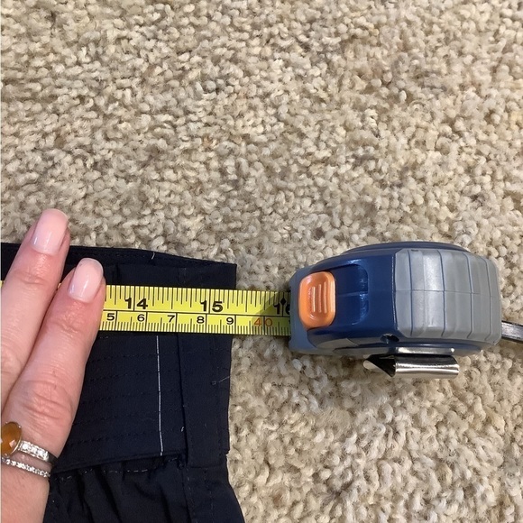 A.L.C. Women’s Adam Pinstripe Cargo Belted Pants Black Size 8 Tapered High Rise - Picture 6 of 8